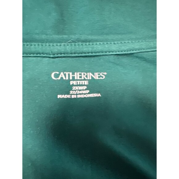 Catherines Womens Petite Long Sleeve V-Neck Snowman Holiday Top Size 2XWP - Picture 6 of 9